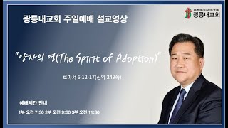 2025년 11월 16일 주일예배 &#034;양자의 영(The Spirit of Adoption&#034; (김상룡 목사) 로마서 8:12-17(신약249쪽)
