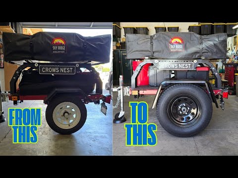 Wheel & Hub Assembly Upgrade | Harbor Freight DIY Overland RTT Trailer