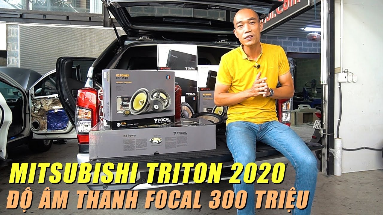 Chi 300 triệu độ âm thanh Mitsubishi TRITON 2020 với dàn loa FOCAL từ AUTOBIS