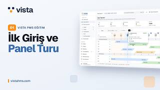 Vista PMS #1: İlk Giriş ve Panel Turu | Otel Programı Kullanım Rehberi