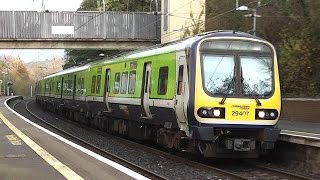 preview picture of video 'IE 29000 Class DMU Train number 29407 - Shankill Station, Dublin'