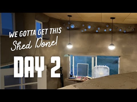 Get This Shed Done - Day 2 - Beginning the Final Plaster Coat