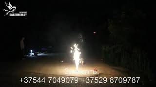 Видео Фонтан горячего огня этна от фитиля(TKF816) X2R6-silvc0