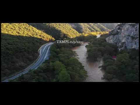 Η Κοιλάδα των Τεμπών – Το προσκύνημα της Αγίας Παρασκευής – Το νερό έφτασε σε ύψος τα 18 μέτρα