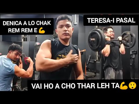 Denica chak zia hi le 😲💪 | Teresa Pasal te nen Gym ah exercise an la | Denica Live tharlâm ber