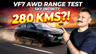 ONLY 280 KM?! 😱 VinFast VF7 Range Test: Reality Check of Sky Infinity AWD. 