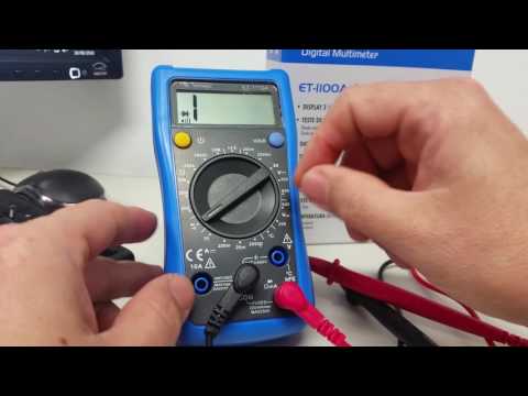 MULTIMETRO DIGITAL ET-1110A - BEM COMPLETO