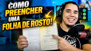 Como preencher uma folha de rosto de livro (Passo a passo)