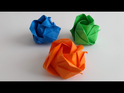 How to Make Origami Kawasaki Rose (Toshikazu Kawasaki)