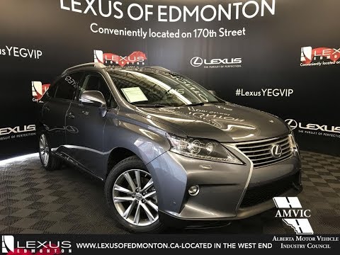 Lexus Certified Pre Owned Gray 2015 Lexus RX 350 Touring Package Review Red Deer Alberta