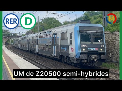 [RER D] UM de Z20500 semi-hybrides à Yerres