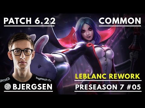 289. TSM Bjergsen LEBLANC Rework vs JAYCE TOP - November 9th, 2016 - PreSeason 7 Patch 6.22