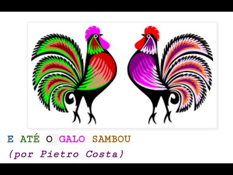 Declamando o poema "E até o galo sambou", de minha  autoria