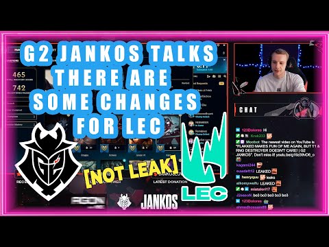 G2 Jankos About LEC Changes