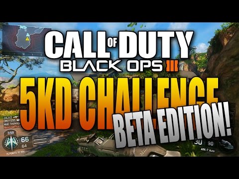 Black Ops 3 5 KD Challenge (Beta) - Episode 1 - Hunted (BO3 Multiplayer Gameplay)