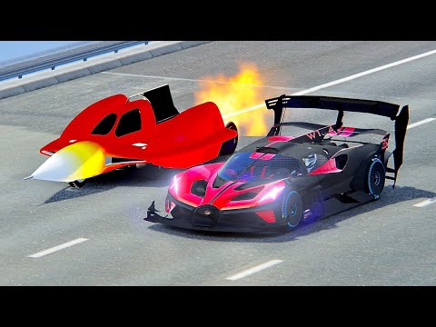 Bugatti Bolide GTR vs Go-Kort Hypersonic - Drag Race