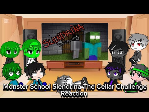 Monster School React To Monster School Slendrina The Cellar Challenge