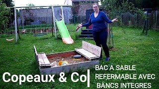 Idée DIY - Le bac à sable pliant avec bancs intégrés!