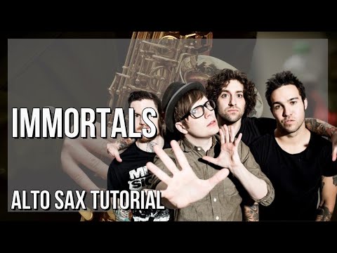 SUPER EASY: How to play Immortals  by Fall Out Boy on Alto Sax (Tutorial)