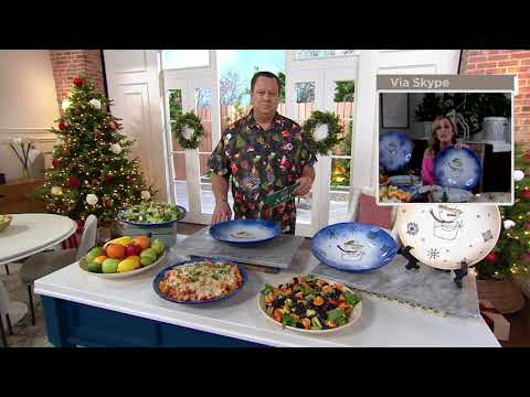 Snowman 15" Serving Bowl by CampHill Special School on QVC