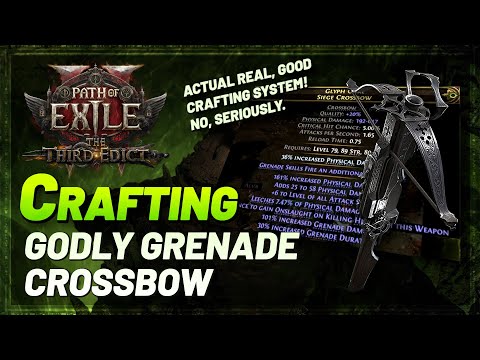 PoE 2 Crafting is Actually Crazy Now | Grenade Crossbow Craft
