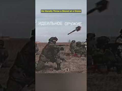 Soldier Saves Himself with a Shovel Throw!