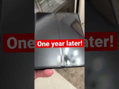 Z Fold 3 Screen Protector After 1 Year! #shorts