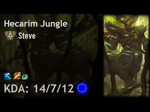 Hecarim Jungle vs Olaf - Steve - EUW Challenger Patch 6.23