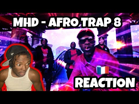 AMERICAN REACTS TO FRENCH RAP! MHD - AFRO TRAP Part.8 (Never)