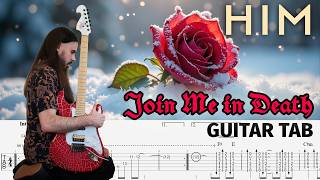 HIM - Join Me in Death | Guitar TAB | Guitar Cover | Guitar Lesson