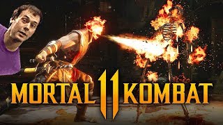Mortal Kombat 11 - NEW Toasty Easter Egg w/ Scorpion! (Secret Dan Forden Toasty Guy)
