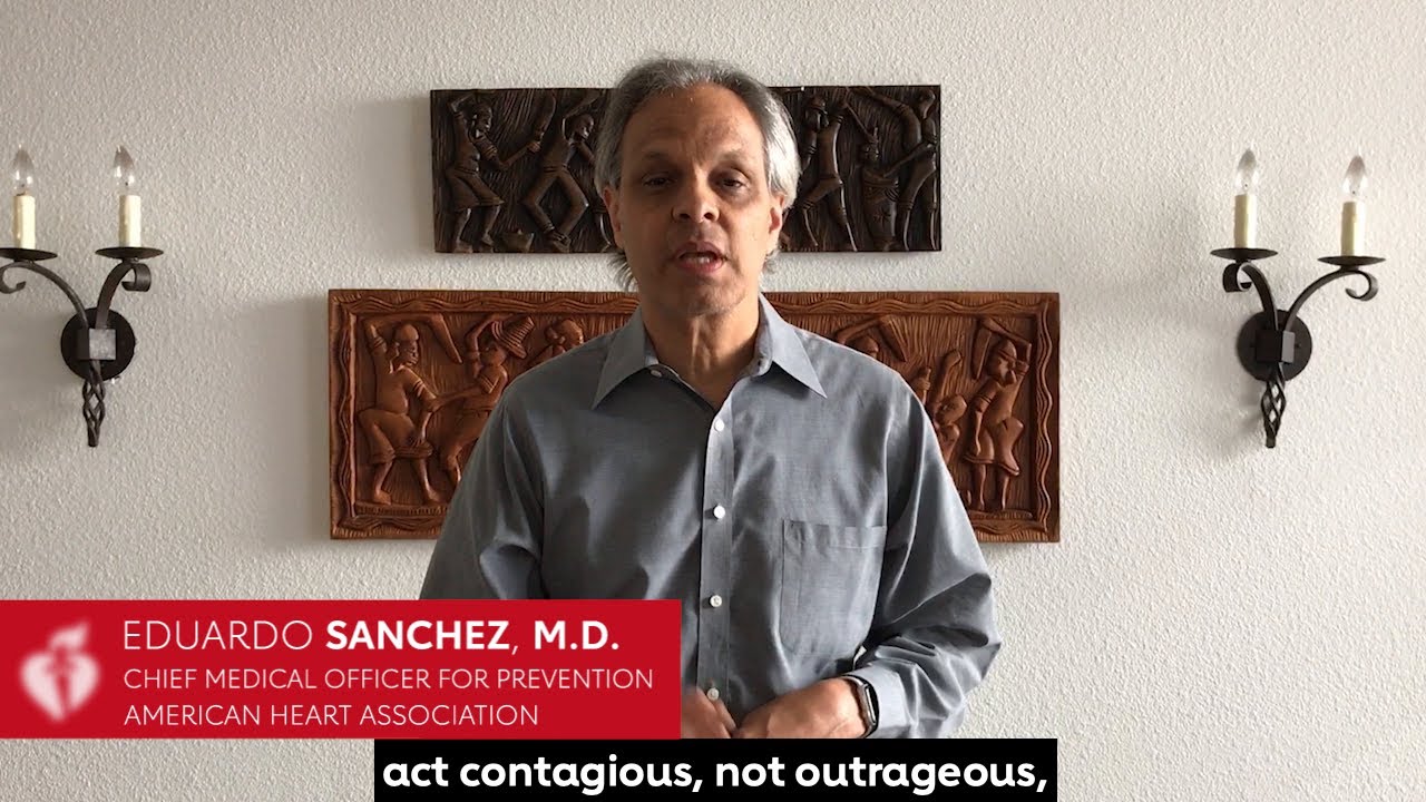 Dr. Eduardo Sanchez: Act Contagious, Not Outrageous