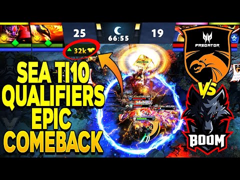 TNC vs BOOM - CRAZY 32k COMEBACK AT TI10 QUALIFIERS - EPIC SEA UPPER BRACKET MATCH Dota 2