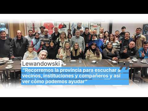 "Recorremos la provincia para escuchar a vecinos, instituciones y compañeros y así ver cómo ayudar"