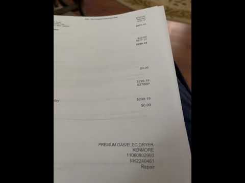 Sears - I was not given the $99.00 service call of my final bill ! Which I was told by you it...