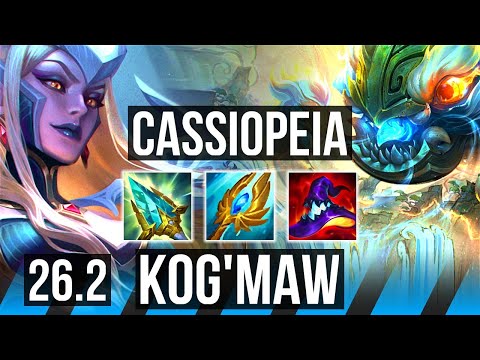 CASSIOPEIA vs KOG'MAW (MID) | EUW Master | 26.2