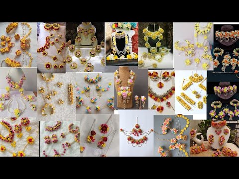 Latest Floral Jewellery Designs| Haldi Jewellery Designs| Bridal Jewellery Set For Haldi.