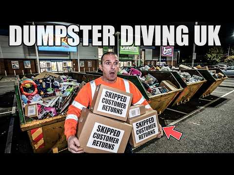 IM LIVING OFF RETAIL PARK WASTE😲, DUMPSTER DIVING UK