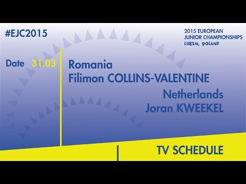 F. Collins-Valentine(ROU) VS. J.Kweekel(NED) #EJC2015 Lubin, Poland
