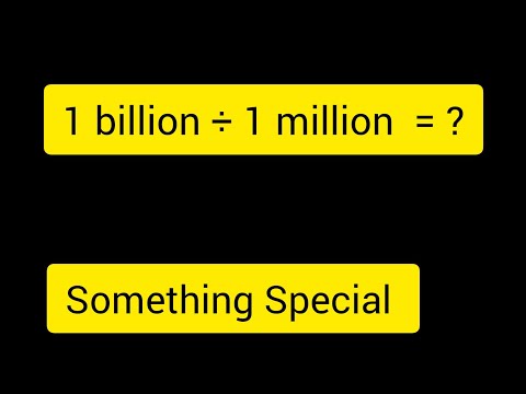 1 Billion Divided By 1000