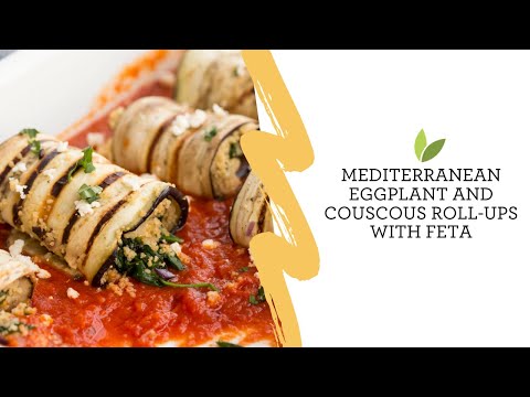 Mediterranean Eggplant and Couscous Roll-Ups with Feta | Inspiralized