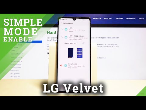 LG Velvet Easy Mode