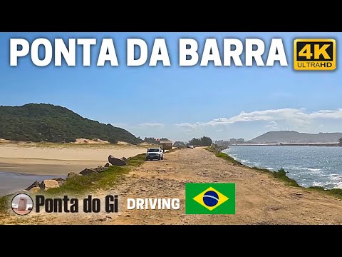 COSTA ATLÁNTICA DE BRASIL -PANORAMICA VISTA- desde PONTA DA BARRA en LAGUNA a SANTA MARTA #driving