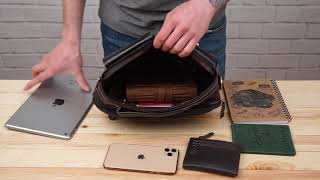 Сумка чоловіча шкіряна 14819 Vintage коричнева