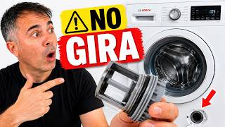 El filtro de tu lavadora Bosch NO gira? Haz esto
