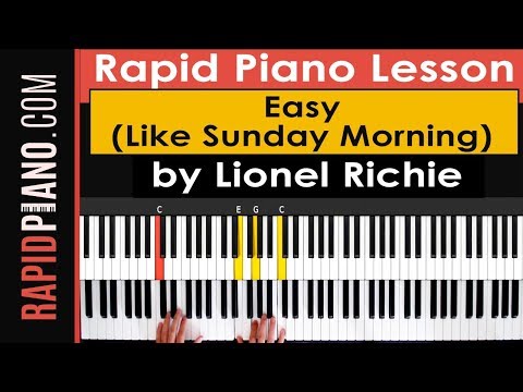 How To Play Easy (Like Sunday Morning) by Lionel Richie - Part 1