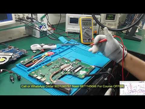 Chiplevel Laptop Repairing Training Practical Hp 15 No Light on DC Jack Dead Motherboard Part 1
