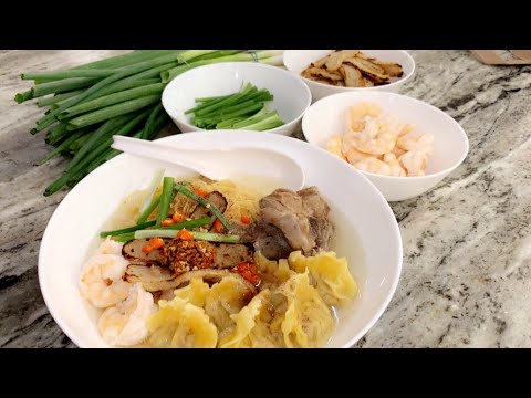 MÌ HOÀNH THÁNH | WONTON EGG NOODLE SOUP | VIETNAMESE COOKING | SKPHAMS 9