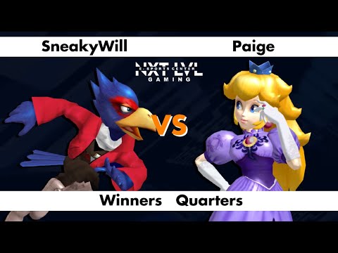 NXT LVL Gaming 8 - Winners Quarters - SneakyWill (Falco) vs Paige (Peach) - SSBM Smash Melee)