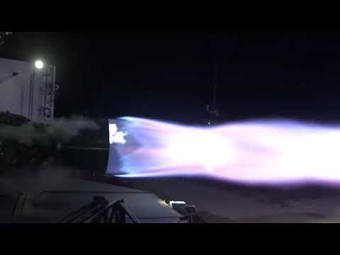 SpaceX Raptor Engine Firing